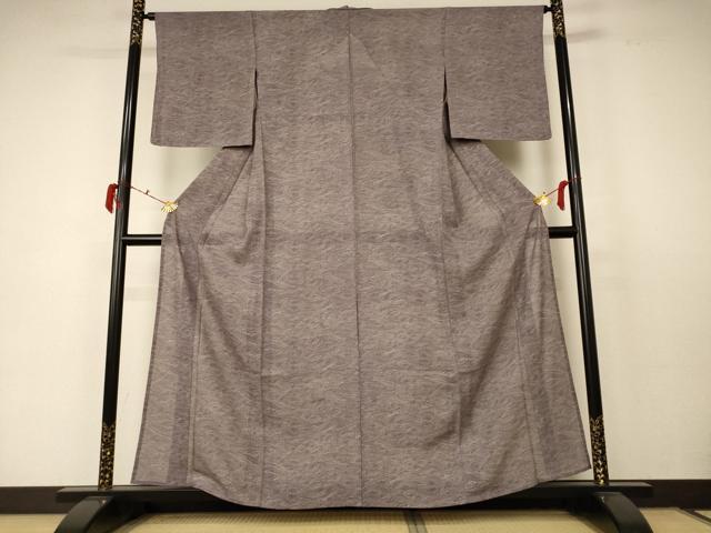 平和屋着物＊夏物 江戸小紋 絽 立波文 正絹 逸品 未使用 AABC6954jd
