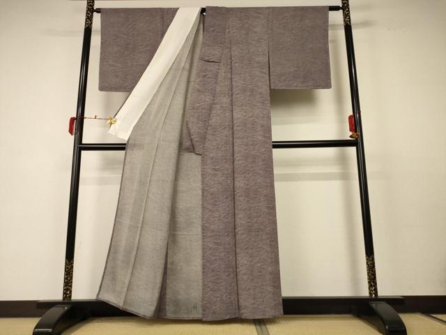 平和屋着物＊夏物 江戸小紋 絽 立波文 正絹 逸品 未使用 AABC6954jd