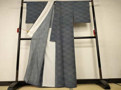 平和屋着物＊夏物 小紋 絽 網目文 正絹 逸品 AABC6955jd