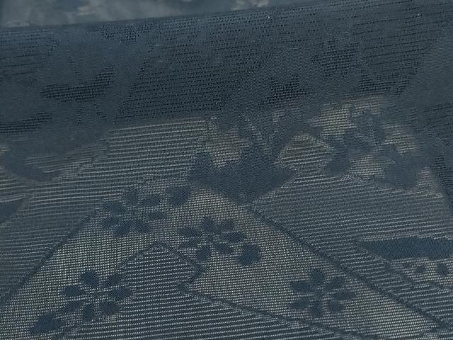 平和屋着物＊夏物 色無地 絽 草花紋紗 褐返色 正絹 逸品 AABC6958jd