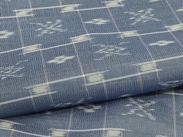 平和屋着物＊夏物　本場琉球絣　夏琉球　正絹　逸品　AABC6959jd
