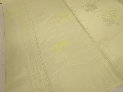 平和屋着物＊夏物 小紋 紗 芝花文 正絹 逸品 AABC6960jd