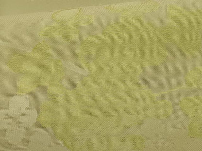 平和屋着物＊夏物 小紋 紗 芝花文 正絹 逸品 AABC6960jd