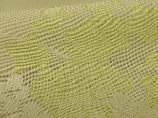 平和屋着物＊夏物 小紋 紗 芝花文 正絹 逸品 AABC6960jd
