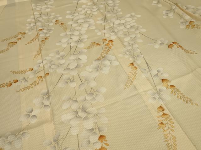 平和屋着物＊夏物 訪問着 変わり絽 枝花文 金彩 正絹 逸品 AABC6962jd
