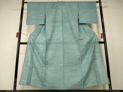 平和屋着物＊夏物 小紋 絽 作家物 霞文 正絹 逸品 AABC6963jd