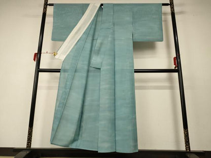 平和屋着物＊夏物 小紋 絽 作家物 霞文 正絹 逸品 AABC6963jd