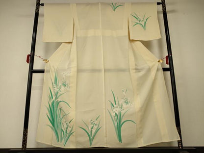 平和屋着物＊夏物 訪問着 絽 草花文 正絹 逸品 AABC6964jd