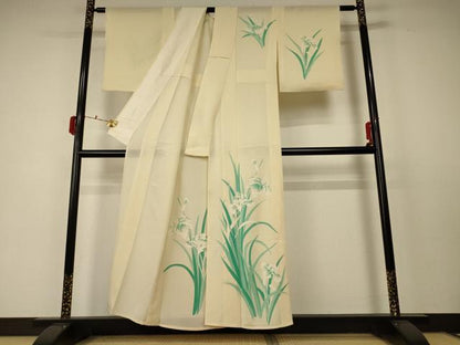 平和屋着物＊夏物 訪問着 絽 草花文 正絹 逸品 AABC6964jd