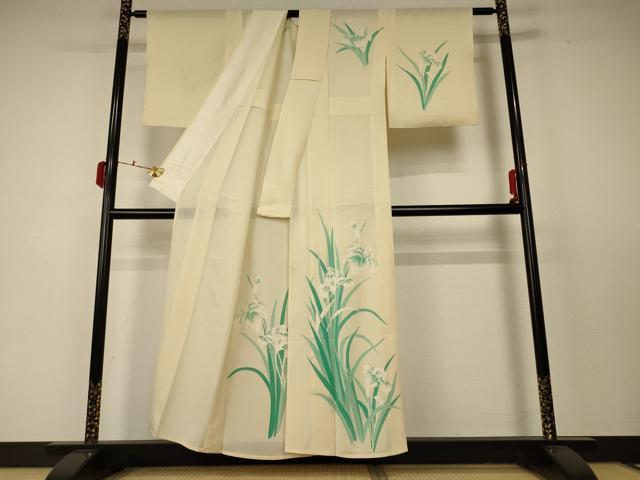 平和屋着物＊夏物 訪問着 絽 草花文 正絹 逸品 AABC6964jd