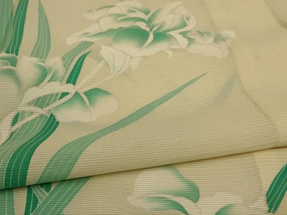 平和屋着物＊夏物 訪問着 絽 草花文 正絹 逸品 AABC6964jd