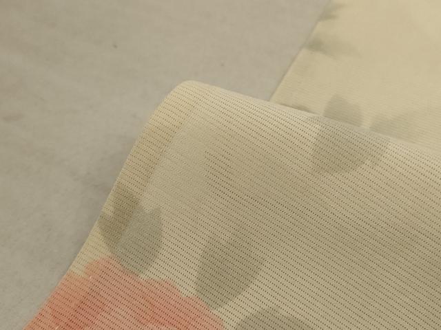 平和屋着物＊夏物 小紋 絽 草花文 正絹 逸品 AABC6965jd