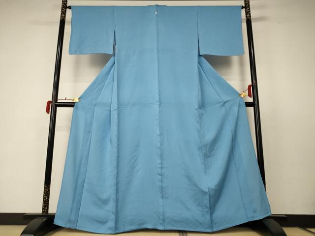 平和屋着物＊夏物 色無地 絽 浅縹色 正絹 逸品 AABC6966jd
