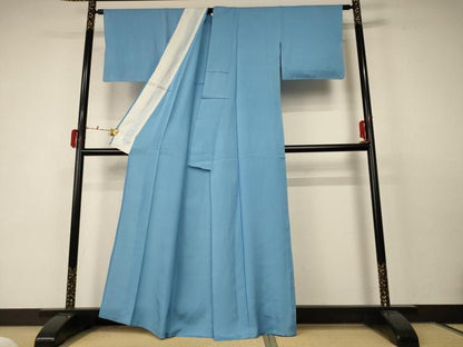 平和屋着物＊夏物 色無地 絽 浅縹色 正絹 逸品 AABC6966jd
