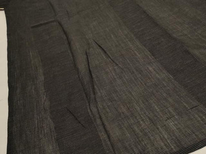 平和屋着物＊夏物 男性 紗紬 横縞 正絹 逸品 AABC6968jd