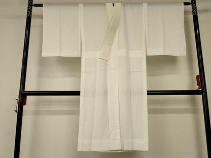 平和屋着物＊夏物 長襦袢 絽 白色 正絹 逸品 AABC6989jd