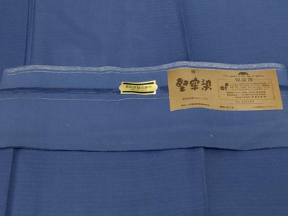 平和屋着物＊夏物 色無地 深縹色 正絹 逸品 AABC6990jd