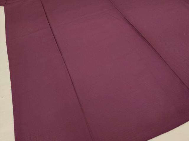 平和屋着物＊夏物 色無地 絽 紫鳶色 正絹 逸品 AABC6992jd
