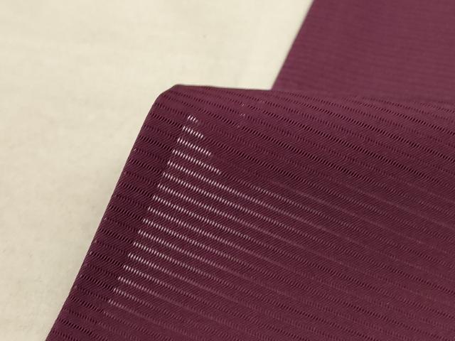 平和屋着物＊夏物 色無地 絽 紫鳶色 正絹 逸品 AABC6992jd