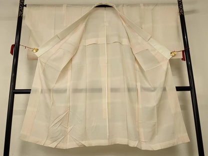 平和屋着物＊夏物　長襦袢　変わり絽　市松文様　正絹　逸品　AABC6995jd