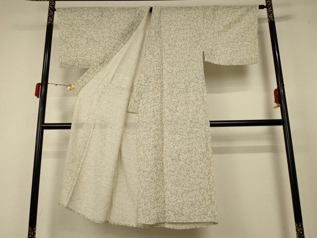 平和屋着物＊夏物 男性 小紋 絽 楓尽くし キングサイズ 正絹 逸品 AABC6996jd