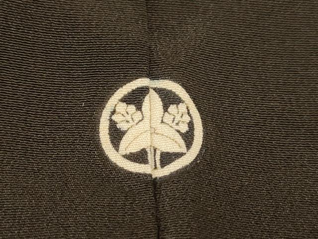 平和屋着物■豪華黒留袖　駒刺繍　花丸扇子文　暈し染め　金彩　正絹　逸品　AABC7240fw