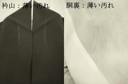 平和屋着物■豪華黒留袖 駒刺繍 雪輪花文 暈し染め 銀彩 正絹 逸品 AABC7247ma