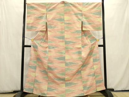 平和屋着物■上質な紬　霞文　正絹　逸品　AABC7363ma
