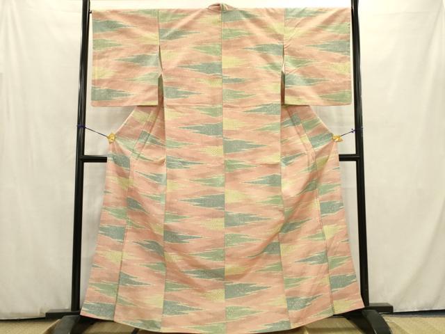 平和屋着物■上質な紬　霞文　正絹　逸品　AABC7363ma