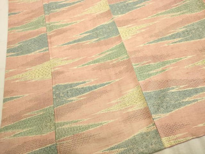 平和屋着物■上質な紬　霞文　正絹　逸品　AABC7363ma