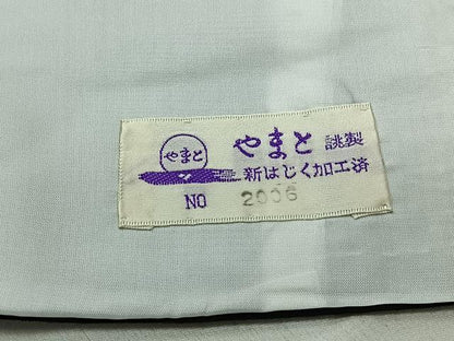 平和屋着物▽上質な紬 単衣 幾何学文様 やまと誂製 正絹 逸品 AABC7485jh