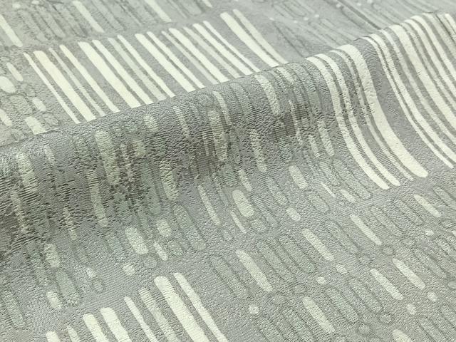 平和屋着物▽上質な小紋 単衣 横段文 正絹 逸品 AABC7487jh