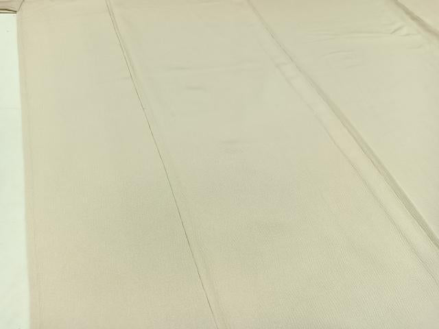 平和屋着物▽上質な色無地 単衣 白練色 ゑり善扱い 正絹 逸品 AABC7489jh