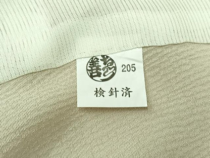 平和屋着物▽上質な色無地 単衣 白練色 ゑり善扱い 正絹 逸品 AABC7489jh