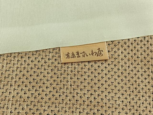 平和屋着物▽訪問着 単衣 紬地 枯山水 ますいわ屋扱い 正絹 逸品 AABC7492jh