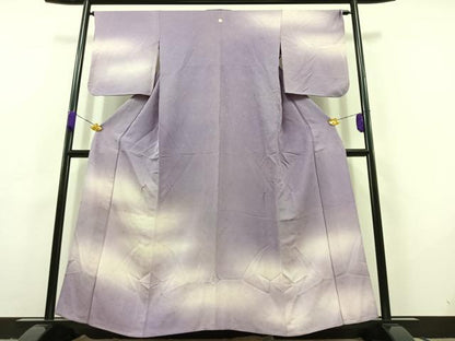 平和屋着物▽訪問着 単衣 霞文 暈し染め 正絹 逸品 AABC7494jh