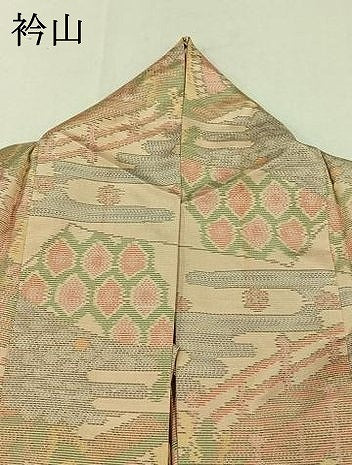 平和屋着物▽本場大島紬 単衣 風景吉祥花文 正絹 逸品 AABC7495jh