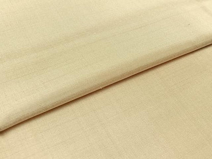 平和屋着物▽上質な紬 単衣 薄卵色 正絹 逸品 AABC7504jh
