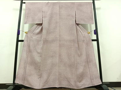 平和屋着物▽江戸小紋 単衣 花尽くし 正絹 逸品 AABC7507jh