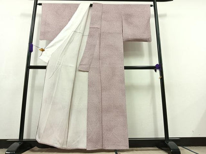 平和屋着物▽江戸小紋 単衣 花尽くし 正絹 逸品 AABC7507jh