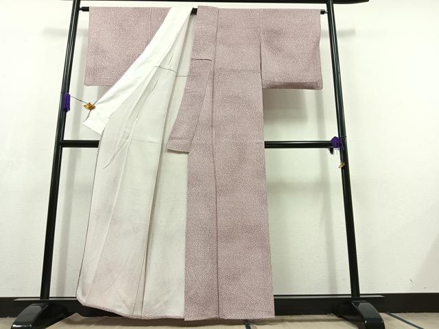 平和屋着物▽江戸小紋 単衣 花尽くし 正絹 逸品 AABC7507jh