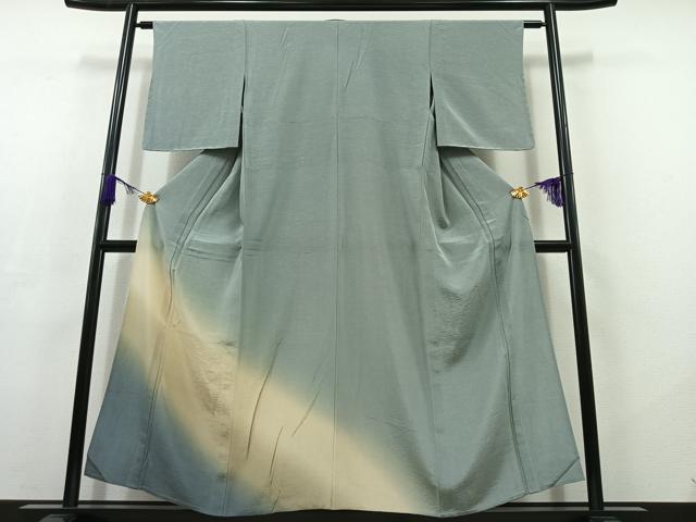 平和屋着物▽訪問着 単衣 霞文 正絹 逸品 未使用 AABC7511jh