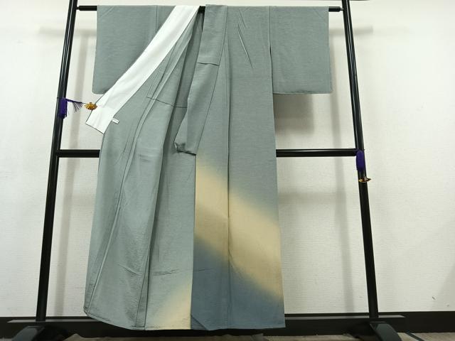平和屋着物▽訪問着 単衣 霞文 正絹 逸品 未使用 AABC7511jh