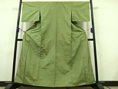 平和屋着物▽上質な紬 単衣 簪 正絹 逸品 AABC7513jh
