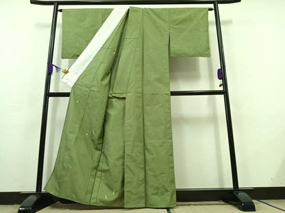 平和屋着物▽上質な紬 単衣 簪 正絹 逸品 AABC7513jh