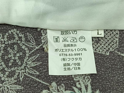 平和屋着物▽小紋 単衣 草花文 洗える着物 AABC7520jh