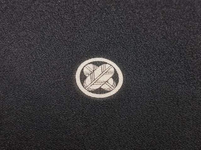 平和屋着物■豪華黒留袖　刺繍　鳳凰松文　金銀糸　金銀彩　正絹　逸品　AABC7586oa