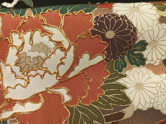 平和屋着物■豪華黒留袖　駒刺繍　花車文　金彩　正絹　逸品　AABC7613oa