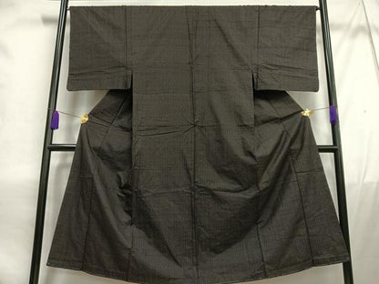 平和屋着物■男性　紬　縞　正絹　逸品　AABC7630oa