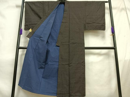 平和屋着物■男性　紬　縞　正絹　逸品　AABC7630oa